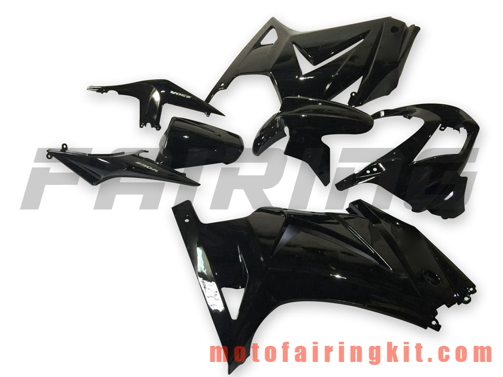 Fairing Kits Fit for EX250R 250 EX-250R ZX250 2008 2009 2010 2011 2012 Plastic ABS Injection Mold Complete Motorcycle Body Aftermarket Bodywork Frame (Black) B063