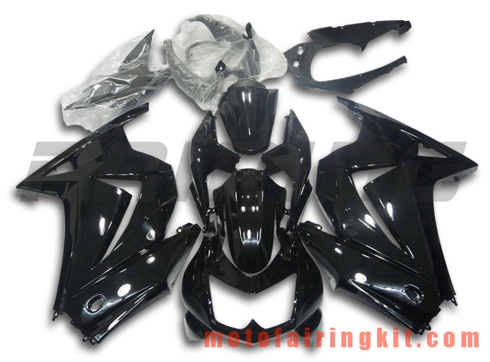 Fairing Kits Fit for EX250R 250 EX-250R ZX250 2008 2009 2010 2011 2012 Plastic ABS Injection Mold Complete Motorcycle Body Aftermarket Bodywork Frame (Black) B064