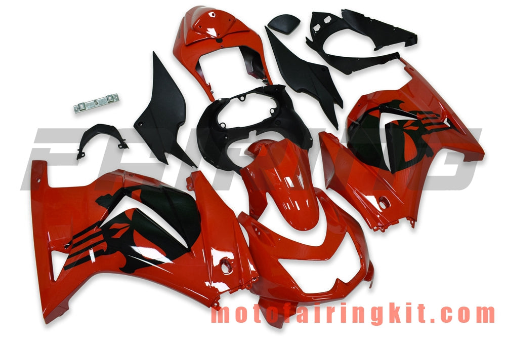 Kits de carenado aptos para EX250R 250 EX-250R ZX250 2008 2009 2010 2011 2012 Molde de inyección de plástico ABS Carrocería completa para motocicleta Marco de carrocería de posventa (rojo y negro) B065