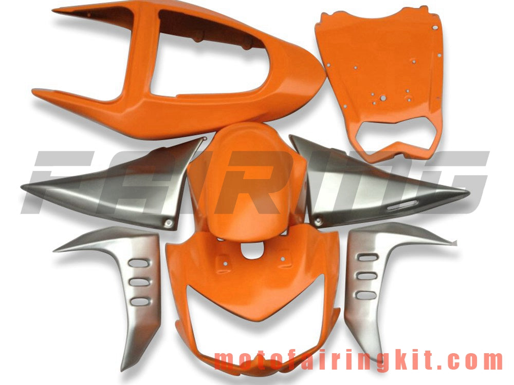 Kits de carenado aptos para Z1000 2003 2004 2005 2006 Molde de inyección de plástico ABS Carrocería completa para motocicleta Carrocería del mercado de accesorios Marco (naranja y plata) B203