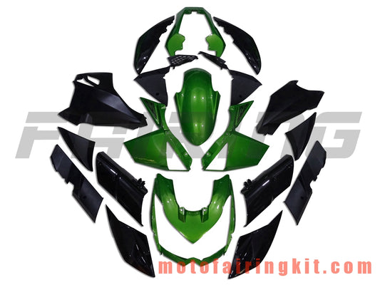 Fairing Kits Fit for Z1000 2010 2011 2012 2013 Z1000 10 11 12 13 Plastic ABS Injection Mold Complete Motorcycle Body Aftermarket Bodywork Frame (Green & Black) B002