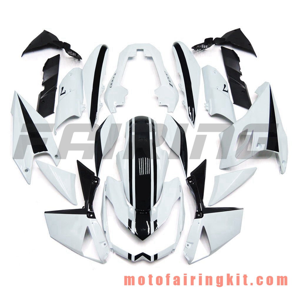 Fairing Kits Fit for Z1000 2010 2011 2012 2013 Z1000 10 11 12 13 Plastic ABS Injection Mold Complete Motorcycle Body Aftermarket Bodywork Frame (White & Black) B007