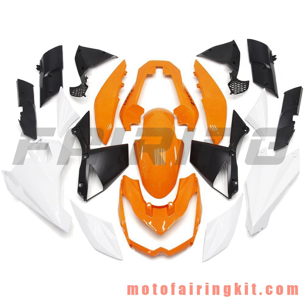 Fairing Kits Fit for Z1000 2010 2011 2012 2013 Z1000 10 11 12 13 Plastic ABS Injection Mold Complete Motorcycle Body Aftermarket Bodywork Frame (Orange & White) B009