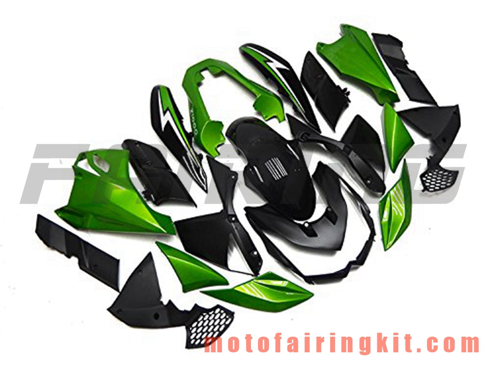 Kits de carenado aptos para Z1000 2010 2011 2012 2013 Z1000 10 11 12 13 Molde de inyección de plástico ABS Carrocería completa para motocicleta Marco de carrocería de posventa (verde y negro) B010