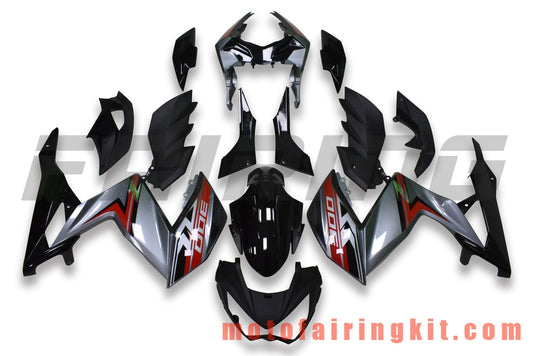 Fairing Kits Fit for Z250 Z3 Z3000 2015 2016 Z250 Z3 Z3000 15 16 Plastic ABS Injection Mold Complete Motorcycle Body Aftermarket Bodywork Frame (Black & Gray) B003