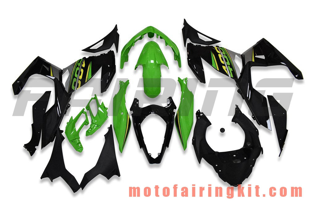 Kits de carenado aptos para Z400 2018 2019 2020 Molde de inyección de plástico ABS Carrocería completa para motocicleta Marco de carrocería de posventa (verde y negro) B201