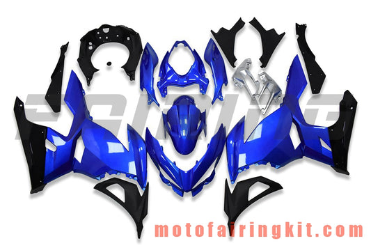 Fairing Kits Fit for Z400 2018 2019 2020 Plastic ABS Injection Mold Complete Motorcycle Body Aftermarket Bodywork Frame (Blue & Black) B202