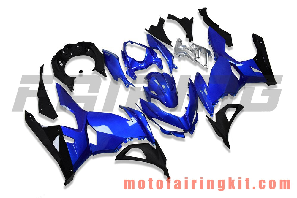 Fairing Kits Fit for Z400 2018 2019 2020 Plastic ABS Injection Mold Complete Motorcycle Body Aftermarket Bodywork Frame (Blue & Black) B202