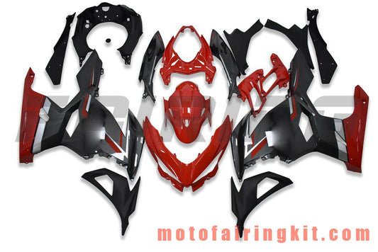 Fairing Kits Fit for Z400 2018 2019 2020 Plastic ABS Injection Mold Complete Motorcycle Body Aftermarket Bodywork Frame (Red & Black) B203