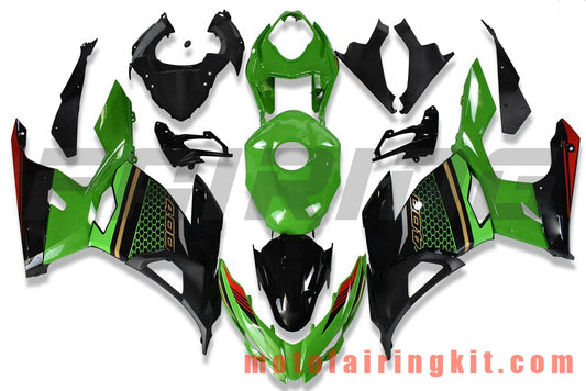 Kits de carenado aptos para Z400 2018 2019 2020 Molde de inyección de plástico ABS Carrocería completa para motocicleta Marco de carrocería de posventa (verde y negro) B207