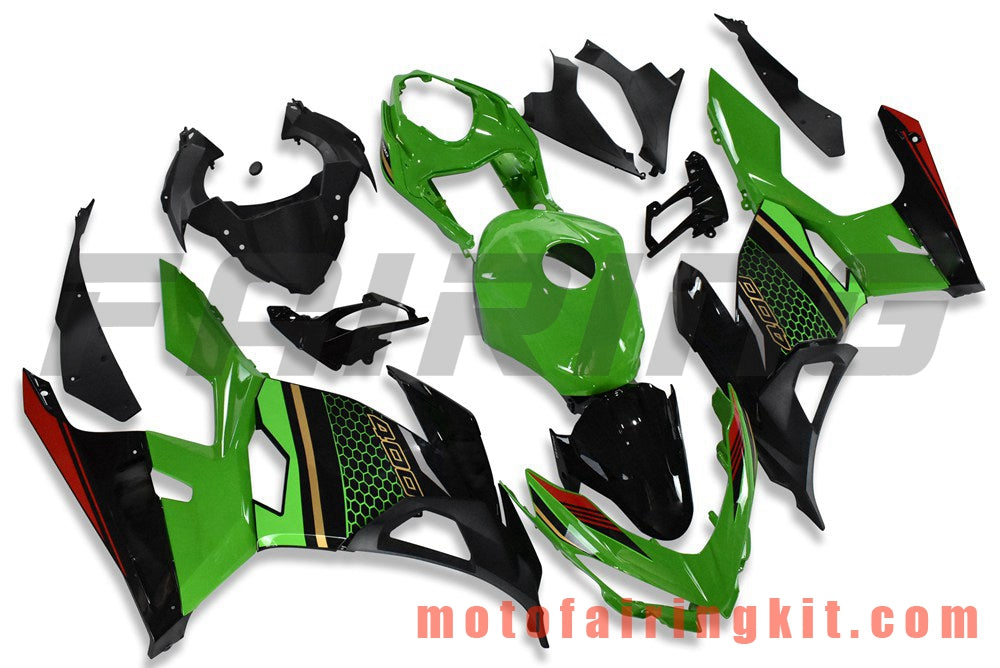 Fairing Kits Fit for Z400 2018 2019 2020 Plastic ABS Injection Mold Complete Motorcycle Body Aftermarket Bodywork Frame (Green & Black) B207