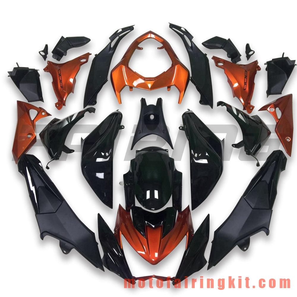 Fairing Kits Fit for Z800 2013 2014 2015 2016 Plastic ABS Injection Mold Complete Motorcycle Body Aftermarket Bodywork Frame (Black & Orange) B006