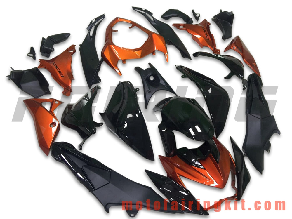 Fairing Kits Fit for Z800 2013 2014 2015 2016 Plastic ABS Injection Mold Complete Motorcycle Body Aftermarket Bodywork Frame (Black & Orange) B006