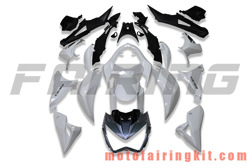 Kits de carenado aptos para Z800 2013 2014 2015 2016 Molde de inyección de plástico ABS Carrocería completa para motocicleta Carrocería del mercado de accesorios Marco (blanco y negro) B201