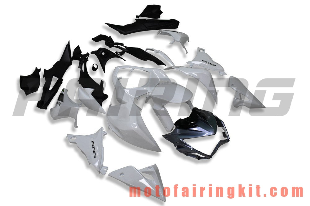 Kits de carenado aptos para Z800 2013 2014 2015 2016 Molde de inyección de plástico ABS Carrocería completa para motocicleta Carrocería del mercado de accesorios Marco (blanco y negro) B201