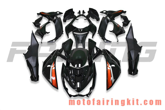 Fairing Kits Fit for Z800 2013 2014 2015 2016 Plastic ABS Injection Mold Complete Motorcycle Body Aftermarket Bodywork Frame (Black & Orange) B202