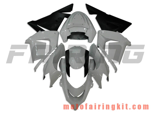 Fairing Kits Fit for ZX-10R ZX10R 2004 2005 ZX-10R ZX10R 04 05 Plastic ABS Injection Mold Complete Motorcycle Body Aftermarket Bodywork Frame (White & Black) B009