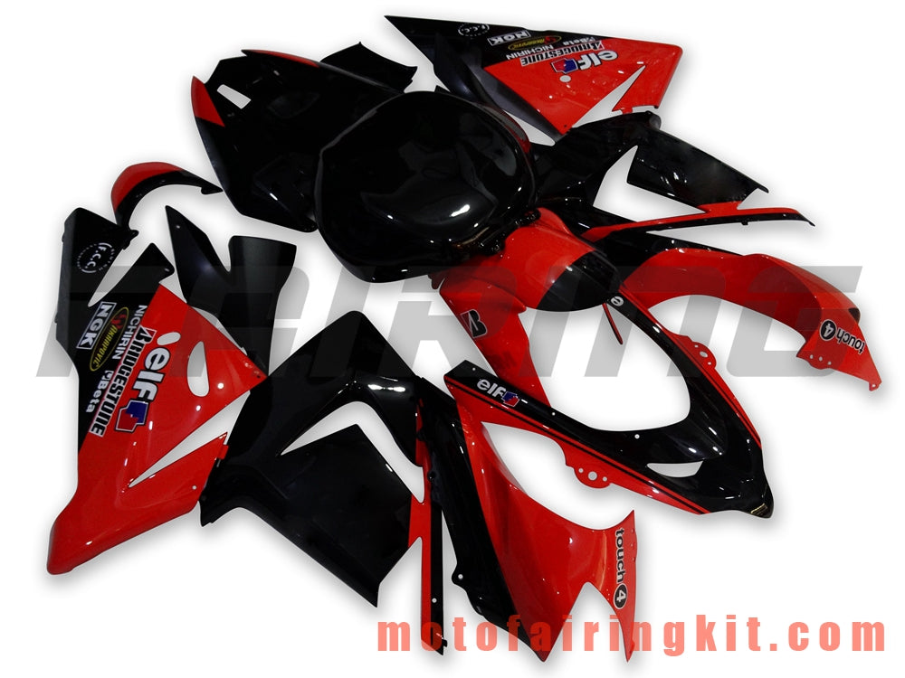 Fairing Kits Fit for ZX-10R ZX10R 2004 2005 ZX-10R ZX10R 04 05 Plastic ABS Injection Mold Complete Motorcycle Body Aftermarket Bodywork Frame (Red & Black) B018