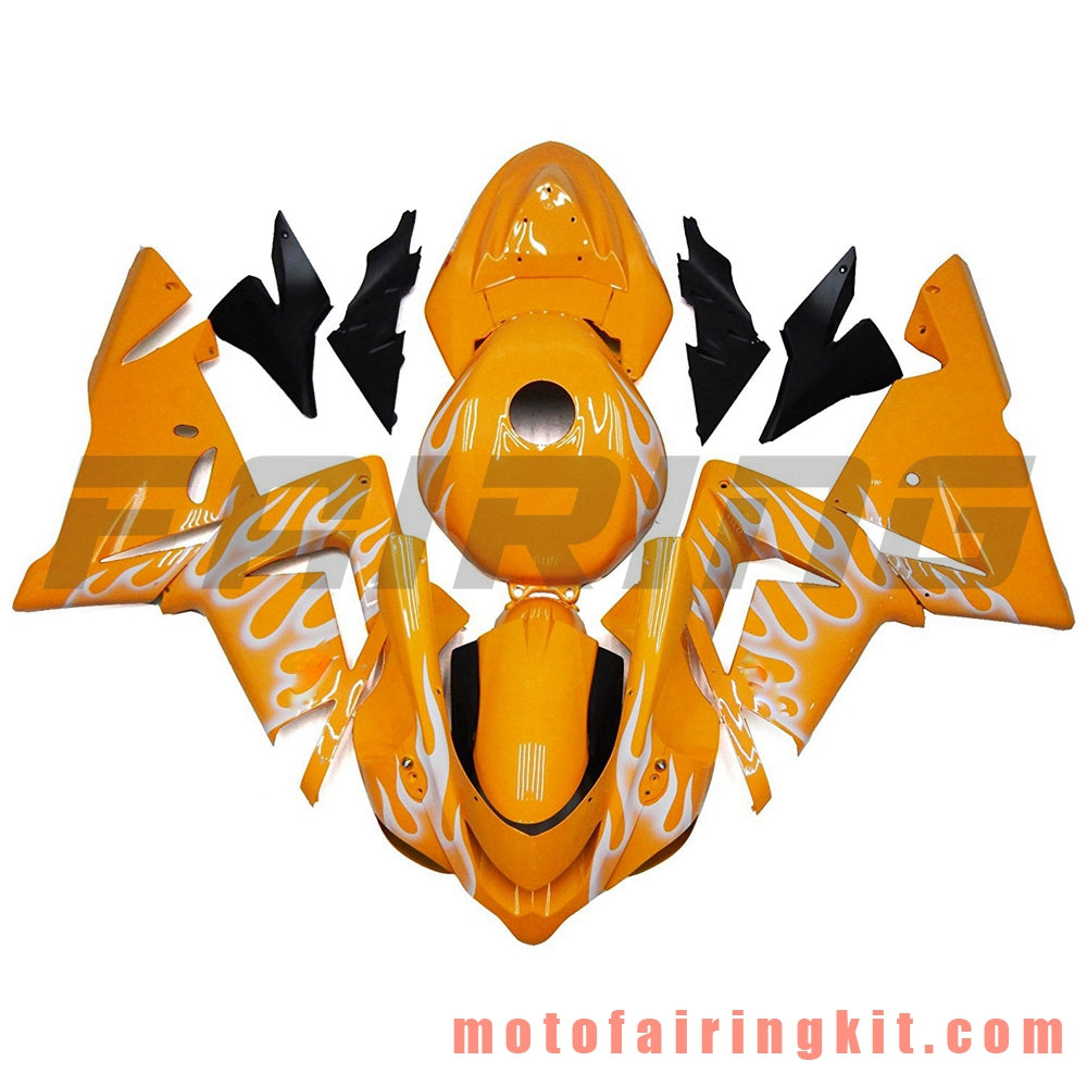 Fairing Kits Fit for ZX-10R ZX10R 2004 2005 ZX-10R ZX10R 04 05 Plastic ABS Injection Mold Complete Motorcycle Body Aftermarket Bodywork Frame (Orange) B023