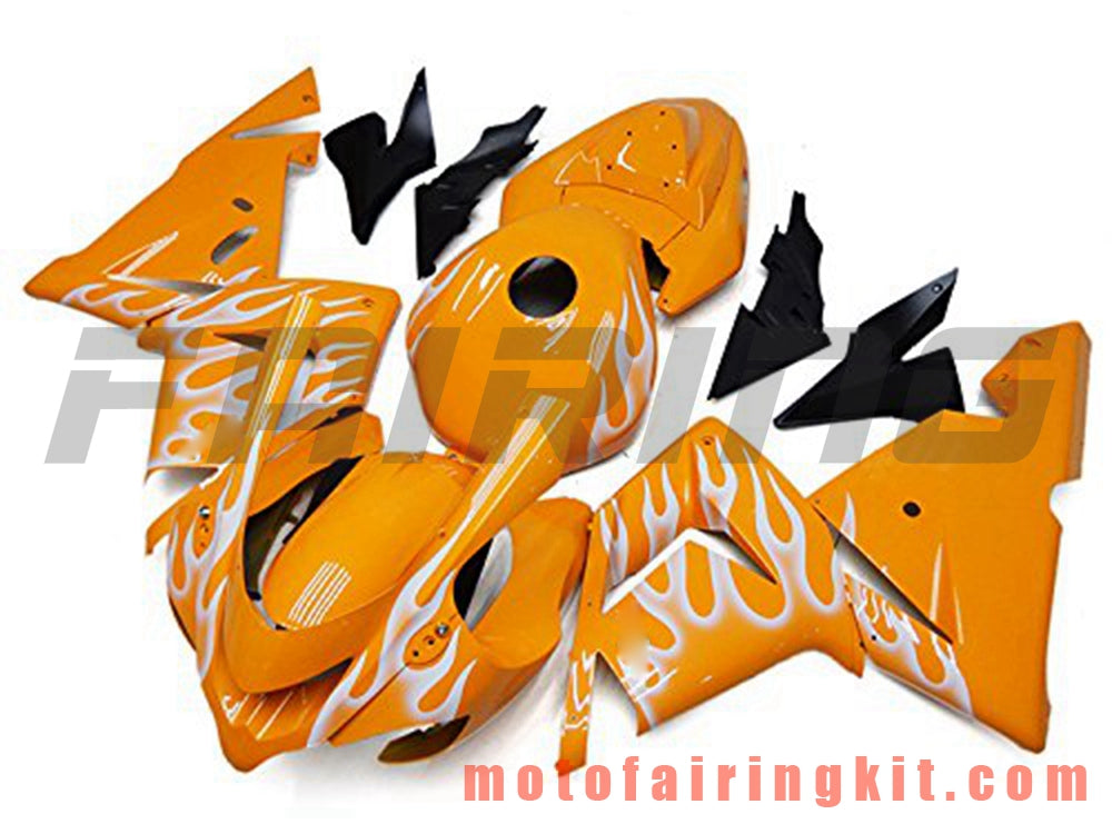 Fairing Kits Fit for ZX-10R ZX10R 2004 2005 ZX-10R ZX10R 04 05 Plastic ABS Injection Mold Complete Motorcycle Body Aftermarket Bodywork Frame (Orange) B023