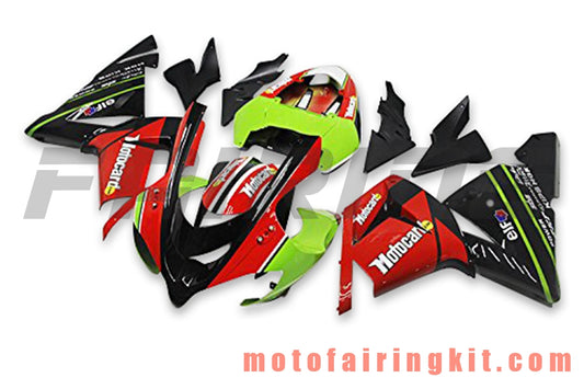 Kits de carenado aptos para ZX-10R ZX10R 2004 2005 ZX-10R ZX10R 04 05 Molde de inyección de plástico ABS Carrocería completa para motocicleta Marco de carrocería de posventa (rojo y negro) B025