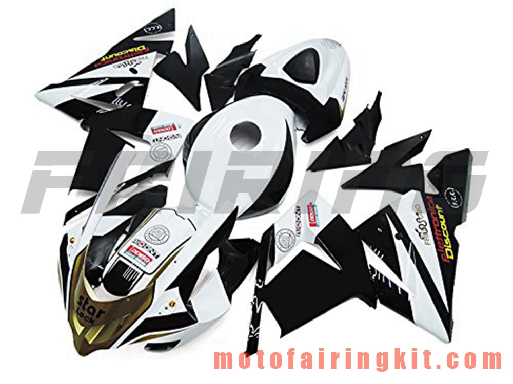 Fairing Kits Fit for ZX-10R ZX10R 2004 2005 ZX-10R ZX10R 04 05 Plastic ABS Injection Mold Complete Motorcycle Body Aftermarket Bodywork Frame (White & Black) B027