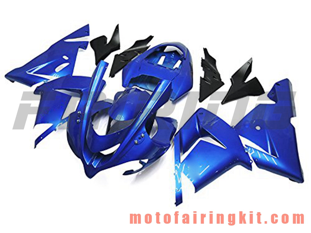 Kits de carenado aptos para ZX-10R ZX10R 2004 2005 ZX-10R ZX10R 04 05 Molde de inyección de plástico ABS Carrocería completa para motocicleta Carrocería del mercado de accesorios Marco (azul) B034