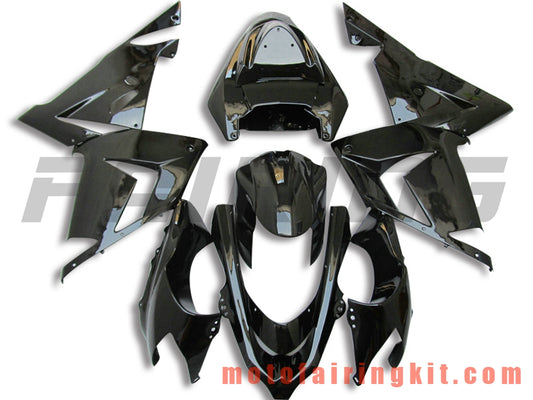 Fairing Kits Fit for ZX-10R ZX10R 2004 2005 ZX-10R ZX10R 04 05 Plastic ABS Injection Mold Complete Motorcycle Body Aftermarket Bodywork Frame (Black) B054