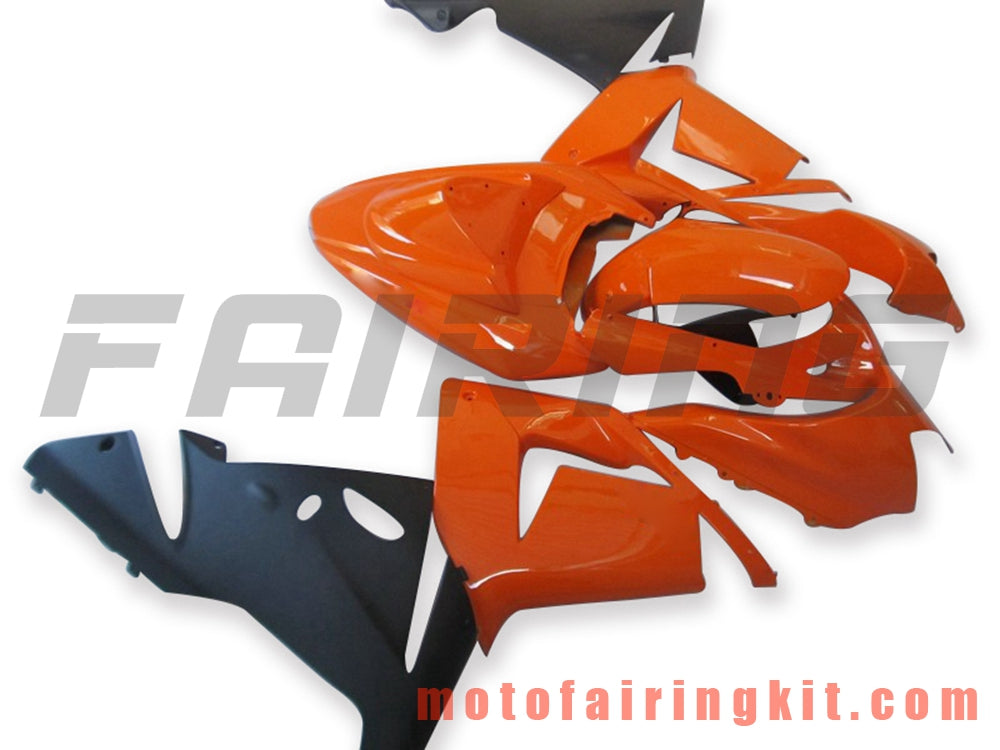 Fairing Kits Fit for ZX-10R ZX10R 2004 2005 ZX-10R ZX10R 04 05 Plastic ABS Injection Mold Complete Motorcycle Body Aftermarket Bodywork Frame (Orange & Black) B057