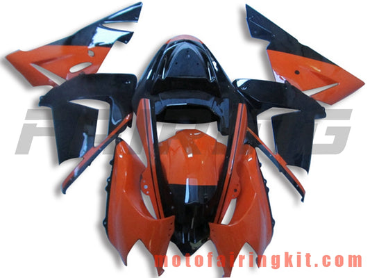 Fairing Kits Fit for ZX-10R ZX10R 2004 2005 ZX-10R ZX10R 04 05 Plastic ABS Injection Mold Complete Motorcycle Body Aftermarket Bodywork Frame (Orange & Black) B059