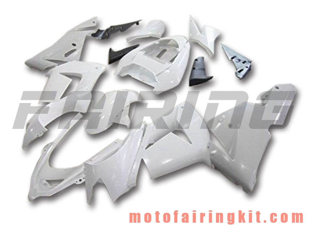 Fairing Kits Fit for ZX-10R ZX10R 2004 2005 ZX-10R ZX10R 04 05 Plastic ABS Injection Mold Complete Motorcycle Body Aftermarket Bodywork Frame (White) B063