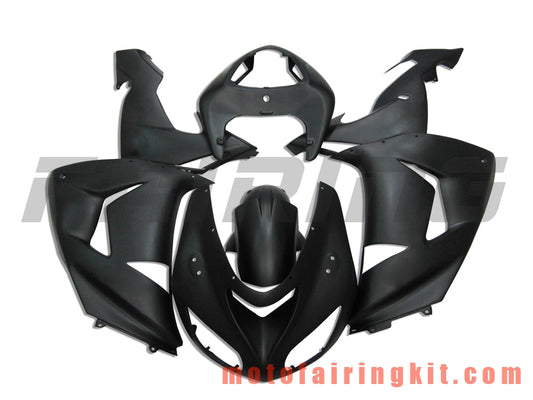 Fairing Kits Fit for ZX-10R ZX10R 2006 2007 ZX-10R ZX10R 06 07 Plastic ABS Injection Mold Complete Motorcycle Body Aftermarket Bodywork Frame (Black) B011