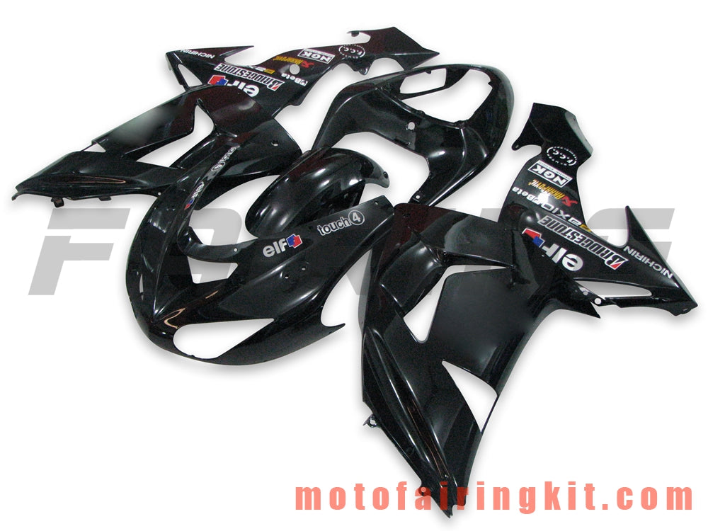 Kits de carenado aptos para ZX-10R ZX10R 2006 2007 ZX-10R ZX10R 06 07 Molde de inyección de plástico ABS Carrocería completa para motocicleta Carrocería del mercado de accesorios Marco (negro) B018