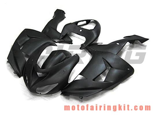 Fairing Kits Fit for ZX-10R ZX10R 2006 2007 ZX-10R ZX10R 06 07 Plastic ABS Injection Mold Complete Motorcycle Body Aftermarket Bodywork Frame (Black) B027