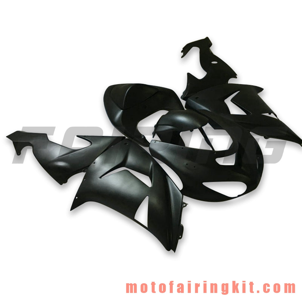 Kits de carenado aptos para ZX-10R ZX10R 2006 2007 ZX-10R ZX10R 06 07 Molde de inyección de plástico ABS Carrocería completa para motocicleta Carrocería del mercado de accesorios Marco (negro) B057