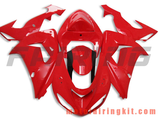 Fairing Kits Fit for ZX-10R ZX10R 2006 2007 ZX-10R ZX10R 06 07 Plastic ABS Injection Mold Complete Motorcycle Body Aftermarket Bodywork Frame (Red) B059