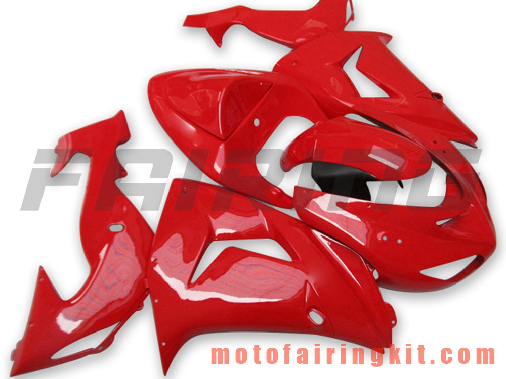 Fairing Kits Fit for ZX-10R ZX10R 2006 2007 ZX-10R ZX10R 06 07 Plastic ABS Injection Mold Complete Motorcycle Body Aftermarket Bodywork Frame (Red) B059