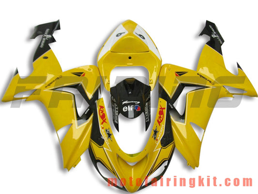 Kits de carenado aptos para ZX-10R ZX10R 2006 2007 ZX-10R ZX10R 06 07 Molde de inyección de plástico ABS Carrocería completa para motocicleta Carrocería del mercado de accesorios Marco (amarillo y negro) B062