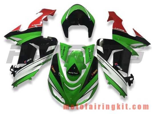 フェアリングキット ZX-10R ZX10R 2006 2007 ZX-10R ZX10R 06 07 プラスチック ABS 射出成型 完全なオートバイ車体 アフターマーケット車体フレーム (グリーン &amp; ブラック) B069