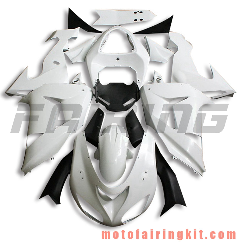 Kits de carenado aptos para ZX-10R ZX10R 2006 2007 ZX-10R ZX10R 06 07 Molde de inyección de plástico ABS Carrocería completa para motocicleta Carrocería del mercado de accesorios Marco (sin pintar) BBB1