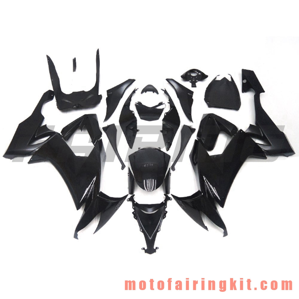 Fairing Kits Fit for ZX-10R ZX10R 2008 2009 2010 ZX10R 08 09 10 Plastic ABS Injection Mold Complete Motorcycle Body Aftermarket Bodywork Frame (Black) B023