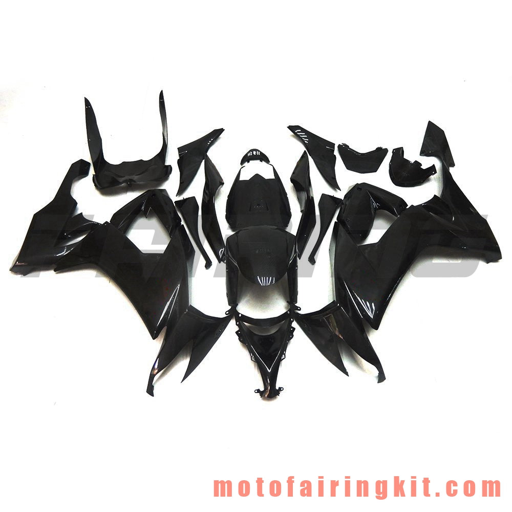 Fairing Kits Fit for ZX-10R ZX10R 2008 2009 2010 ZX10R 08 09 10 Plastic ABS Injection Mold Complete Motorcycle Body Aftermarket Bodywork Frame (Black) B026