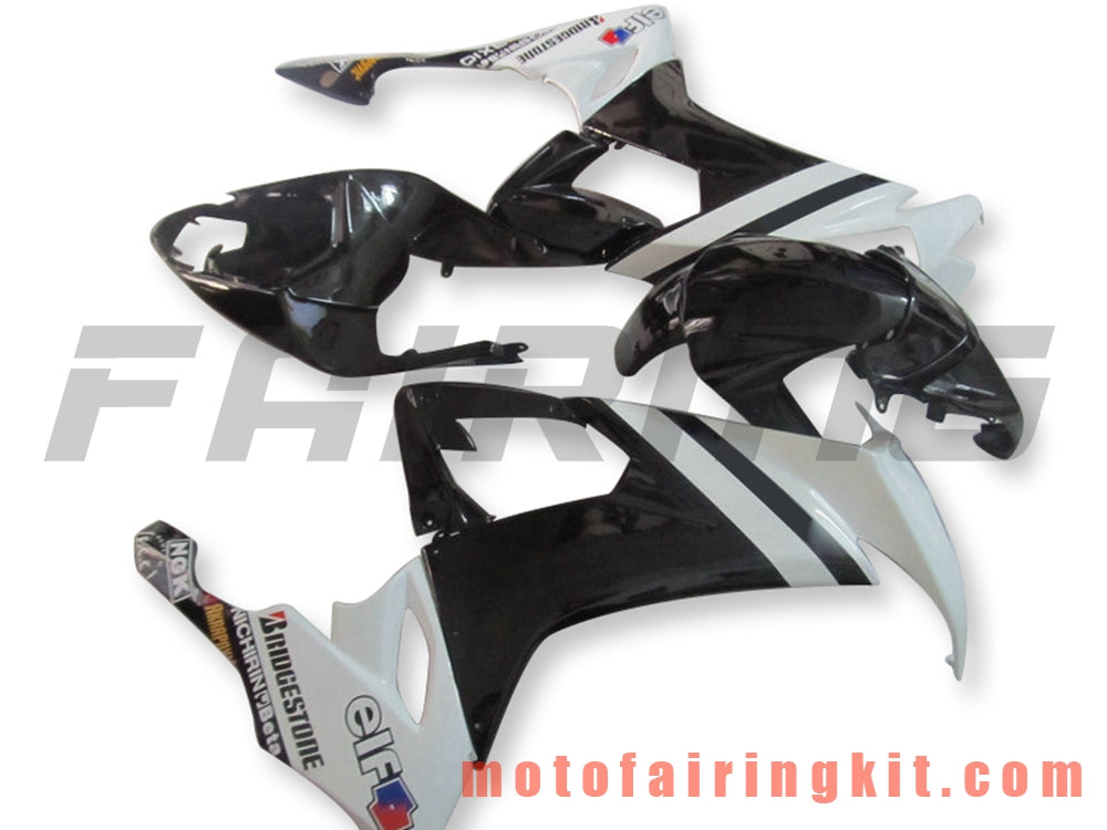 Kits de carenado aptos para ZX-10R ZX10R 2008 2009 2010 ZX10R 08 09 10 Molde de inyección de plástico ABS Carrocería completa para motocicleta Carrocería del mercado de accesorios Marco (blanco y negro) B035