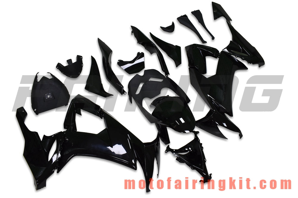 Fairing Kits Fit for ZX-10R ZX10R 2008 2009 2010 ZX10R 08 09 10 Plastic ABS Injection Mold Complete Motorcycle Body Aftermarket Bodywork Frame (Black) B041