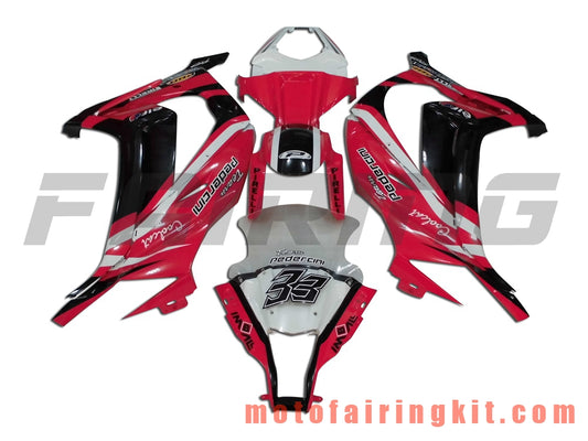 Kits de carenado aptos para ZX-10R ZX10R 2011 2012 2013 2014 2015 Molde de inyección de plástico ABS Carrocería completa para motocicleta Marco de carrocería de posventa (rojo y negro) B003