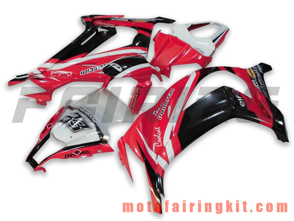 Fairing Kits Fit for ZX-10R ZX10R 2011 2012 2013 2014 2015 Plastic ABS Injection Mold Complete Motorcycle Body Aftermarket Bodywork Frame (Red & Black) B003