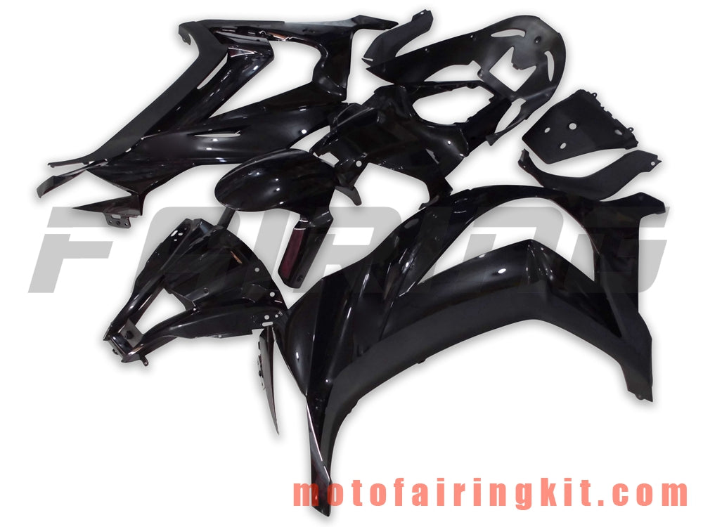 フェアリングキット ZX-10R ZX10R 2011 2012 2013 2014 2015 プラスチック ABS 射出成形 完全なオートバイボディ アフターマーケットボディワークフレーム (ブラック) B005