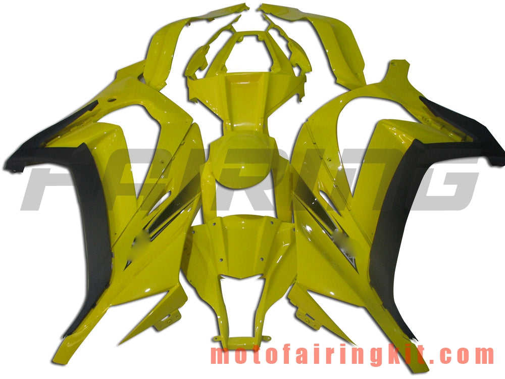 Fairing Kits Fit for ZX-10R ZX10R 2011 2012 2013 2014 2015 Plastic ABS Injection Mold Complete Motorcycle Body Aftermarket Bodywork Frame (Yellow & Black) B008