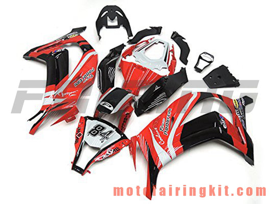 Fairing Kits Fit for ZX-10R ZX10R 2011 2012 2013 2014 2015 Plastic ABS Injection Mold Complete Motorcycle Body Aftermarket Bodywork Frame (Red & Black) B012