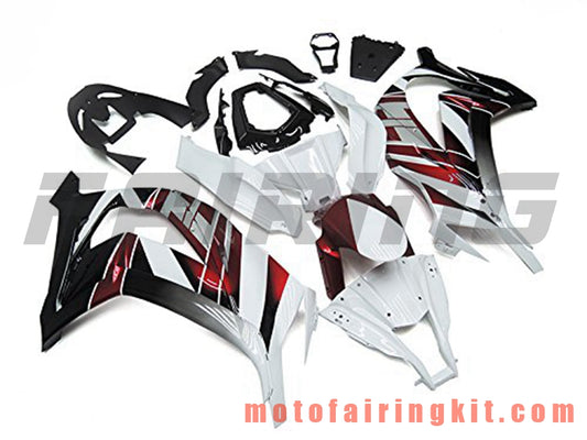 Fairing Kits Fit for ZX-10R ZX10R 2011 2012 2013 2014 2015 Plastic ABS Injection Mold Complete Motorcycle Body Aftermarket Bodywork Frame (White & Red) B014